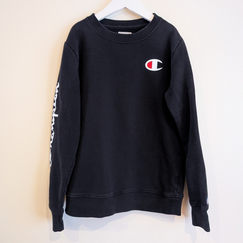 Champion Kids Black Crewneck Sweater